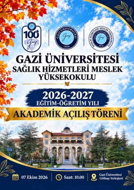 2026–2027 Eğitim-Öğretim Yılı Akademik Açılış Törenimize Davetlisin