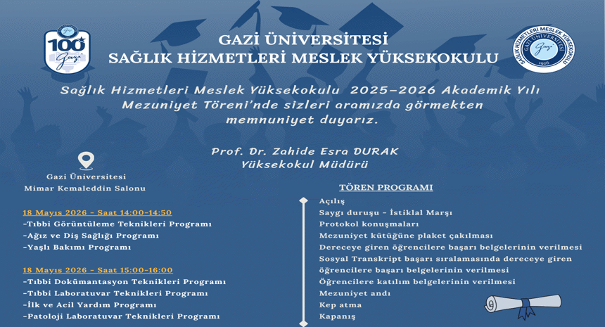 2025–2026 Akademik Yılı Mezuniyet Töreni