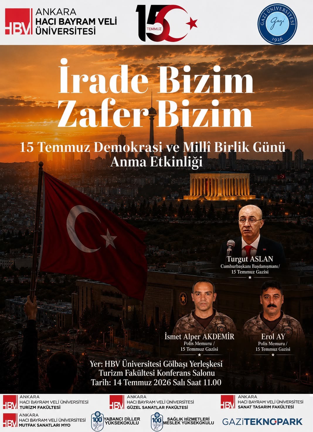 15 Temmuz Demokrasi ve Millî Birlik Günü Anma Etkinliği