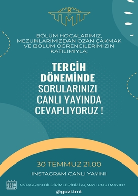 Tercih Dönemi Bölüm Tanıtım Etkinliği