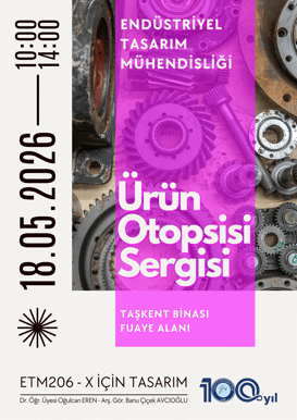 X için Tasarım Sergisi Davet Afişi