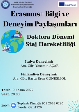 Erasmus+ Bilgi ve Deneyim Paylaşımları