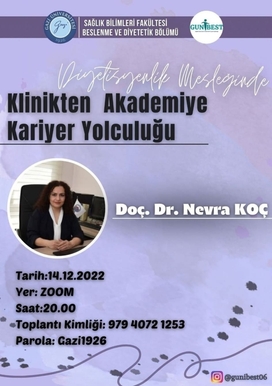 Diyetisyenlik Mesleğinde Klinikten Akademiye Kariyer Yolculuğu
