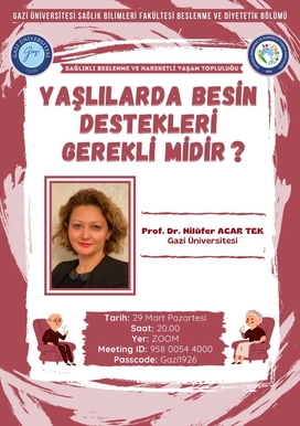 Yaşlılarda Besin Destekleri Gerekli midir?”