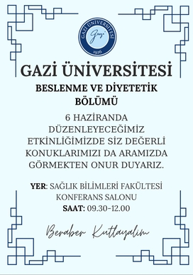 6 Haziran Türkiye Diyetisyenler Günü Etkinliği