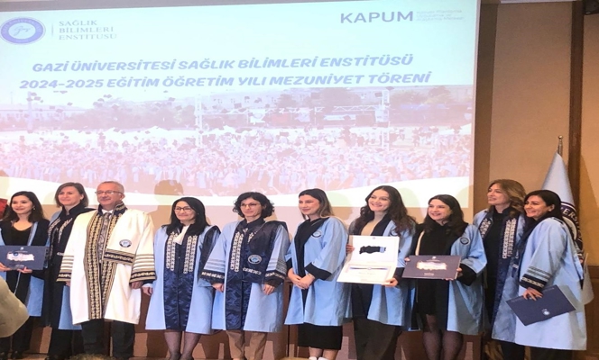 Gazi Üniversitesi Sağlık Bilimleri Enstitüsü 2024–2025 Eğitim-Öğretim Yılı Mezuniyet Töreni