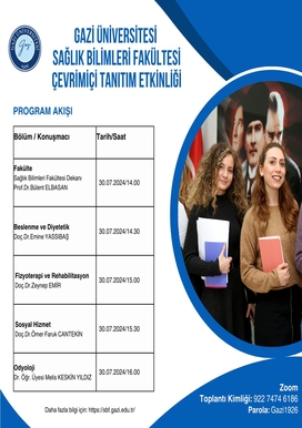 ÇEVRİMİÇİ TANITIM ETKİNLİĞİ