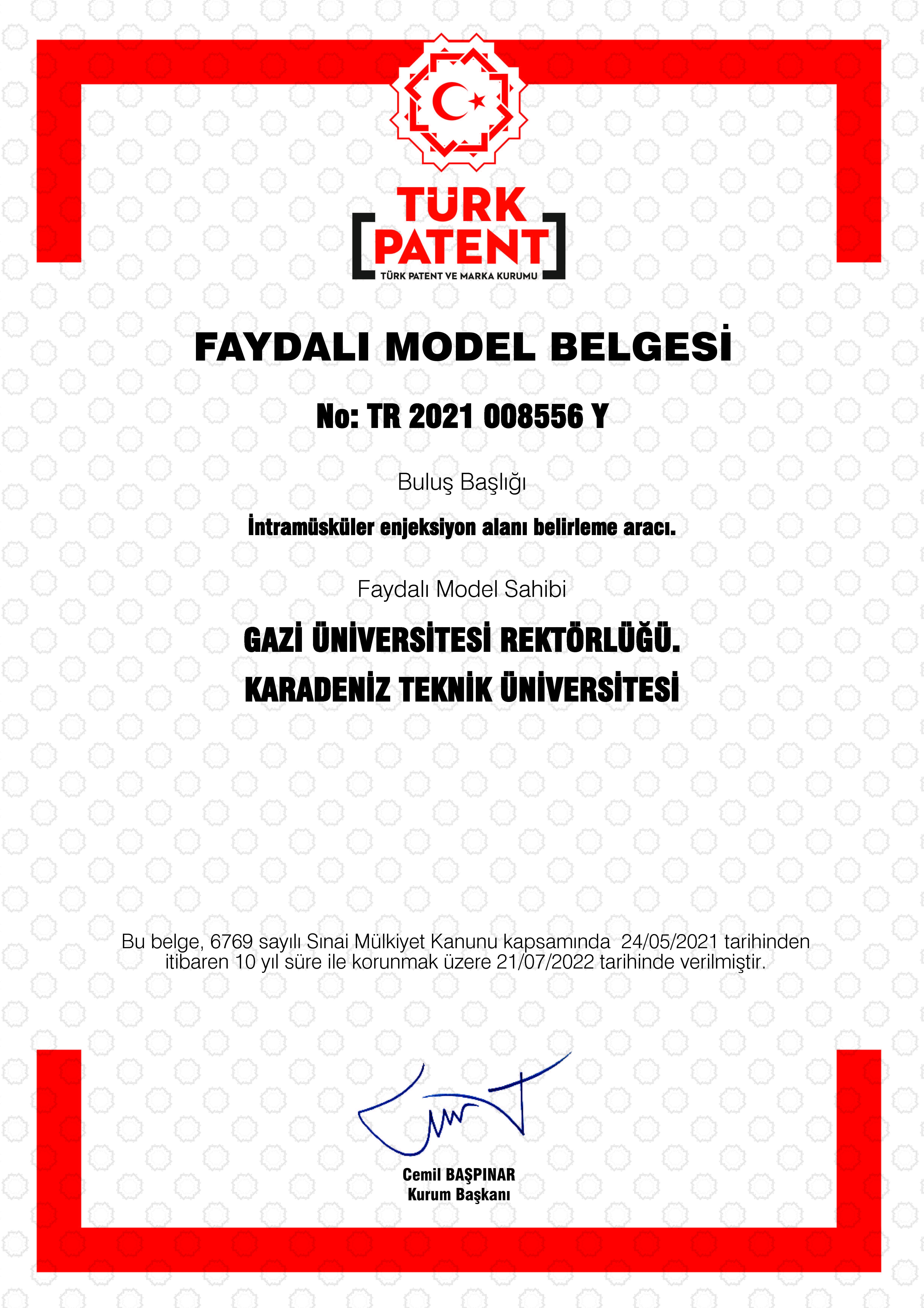 Faydalı model belgesi-1