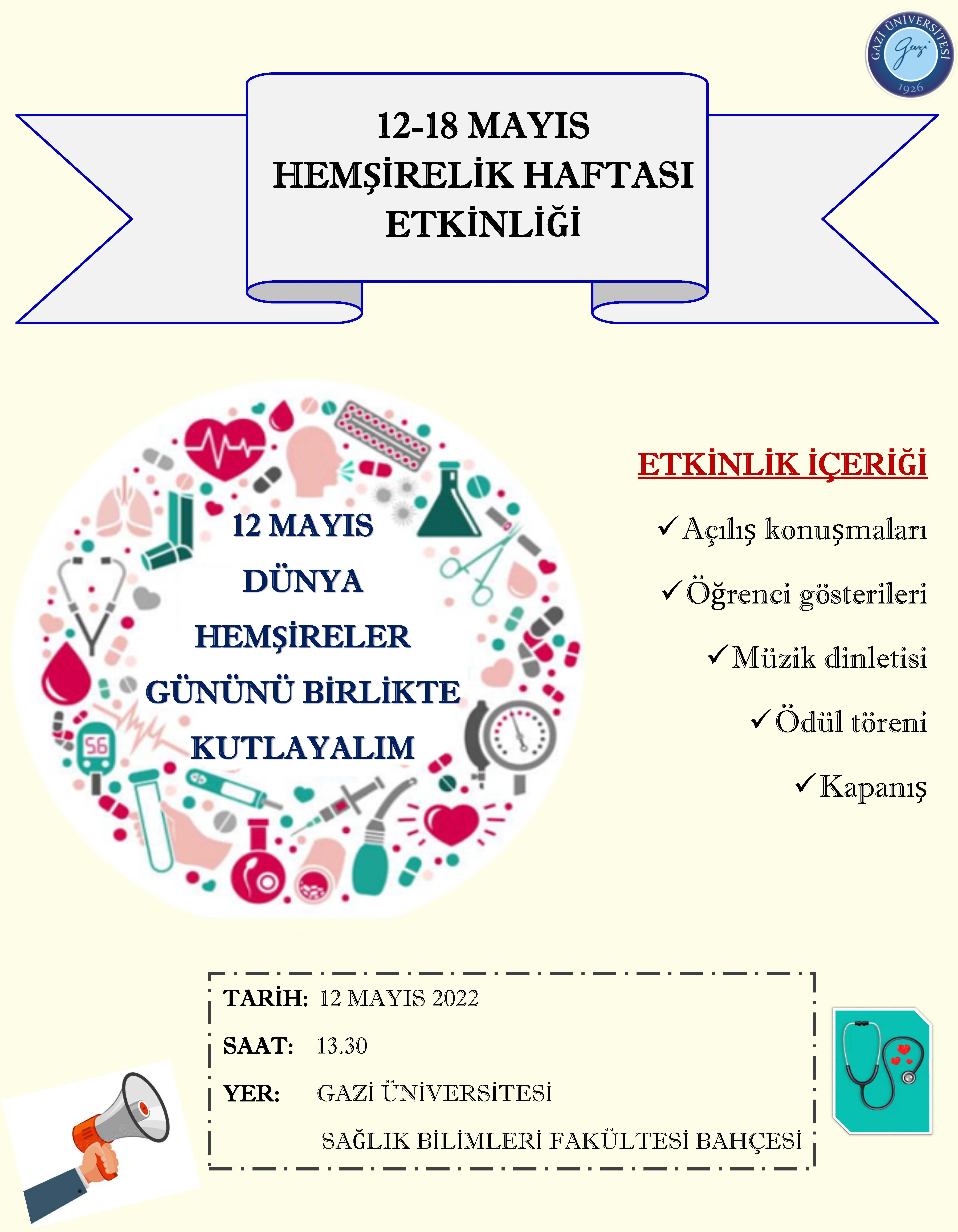 hemşirelik haftası etkinliği