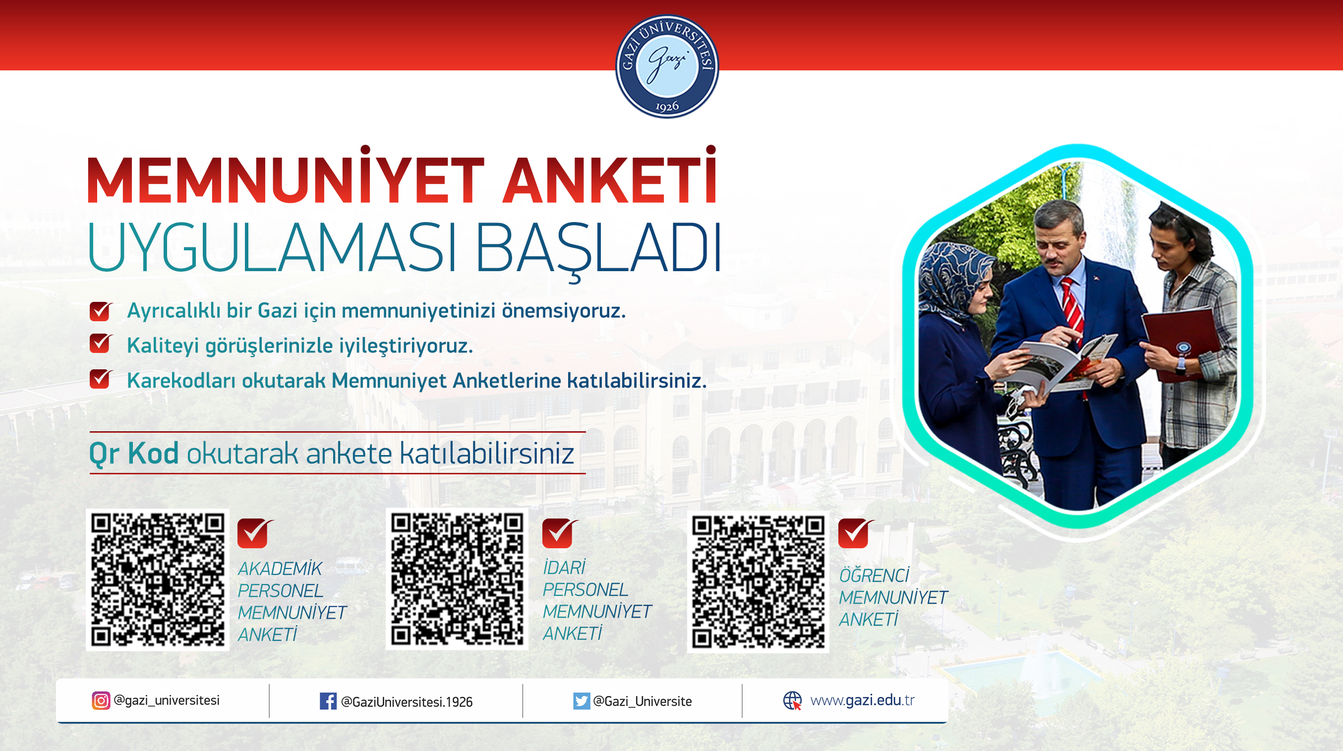 Gazi Üniversitesi Memnuniyet Anketleri Uygulaması-1