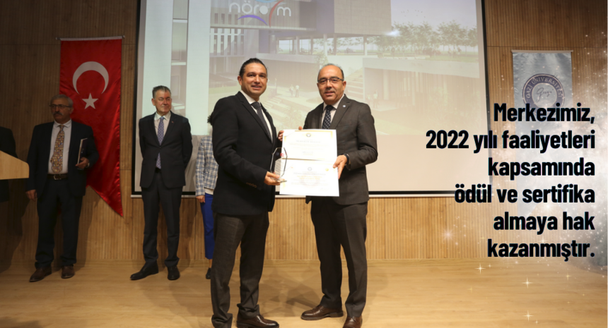 2022 yılı faaliyetleri kapsamında  ödül ve sertifika töreni