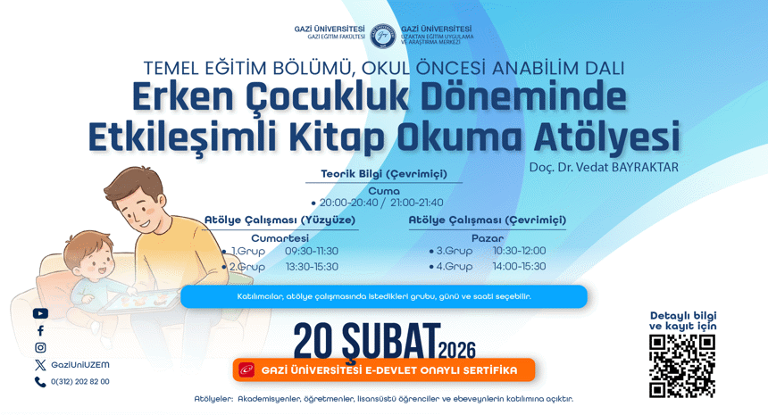Erken Çocukluk Döneminde Etkileşimli Kitap Okuma Atölyesi