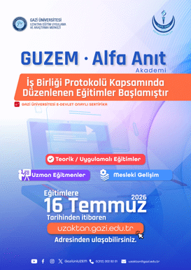 Gazi Üniversitesi UZEM ile Alfa Anıt Akademi İş Birliğinde Mesleki Gelişim Eğitimleri Başladı