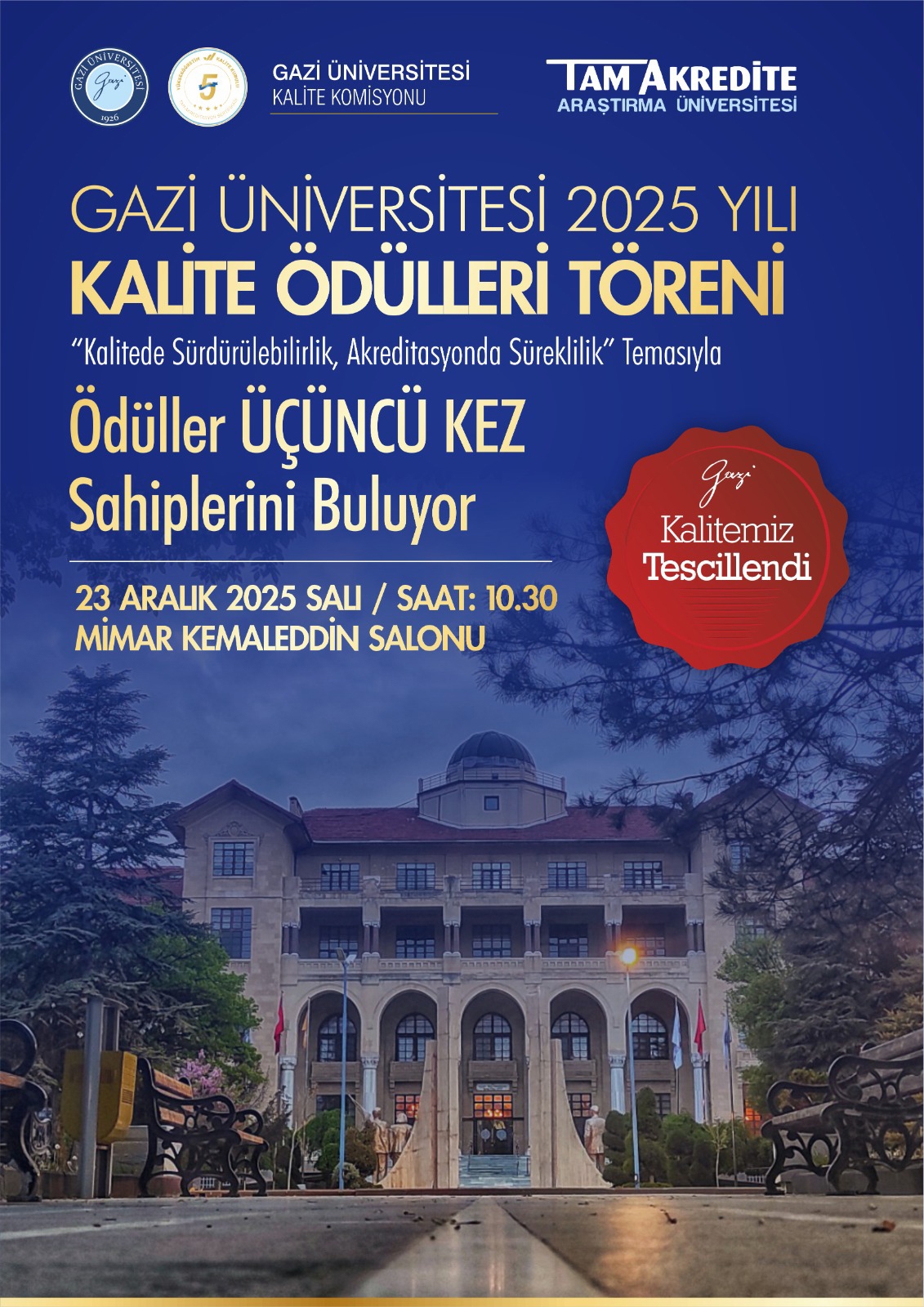 2025 Yılı Kalite Ödülleri Töreni