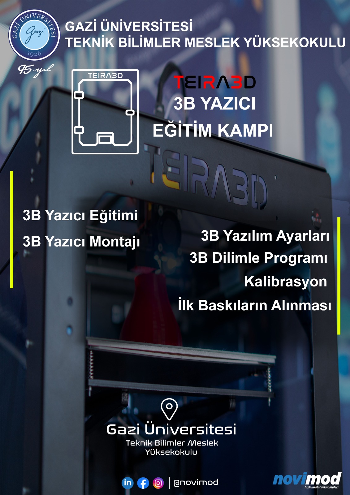 TEIRA3D 3B Yazıcı Eğitim Kampı