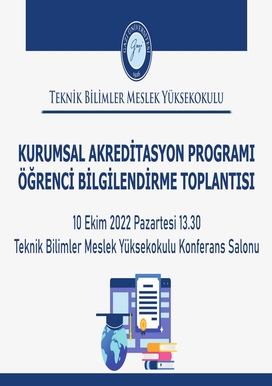 Kurumsal Akreditasyon Programı Öğrenci Bilgilendirme Toplantısı