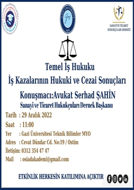 Temel İş Hukuku-İş Kazalarının Hukuki ve Cezai Sonuçları