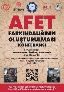 Afet Farkındalığının Oluşturulması Konferansı