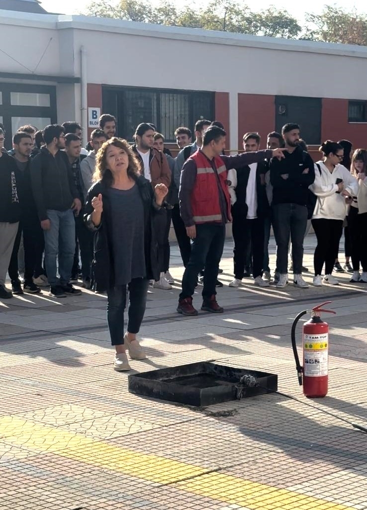 Fire Training and Exercise was Held in Our Vocational School-1