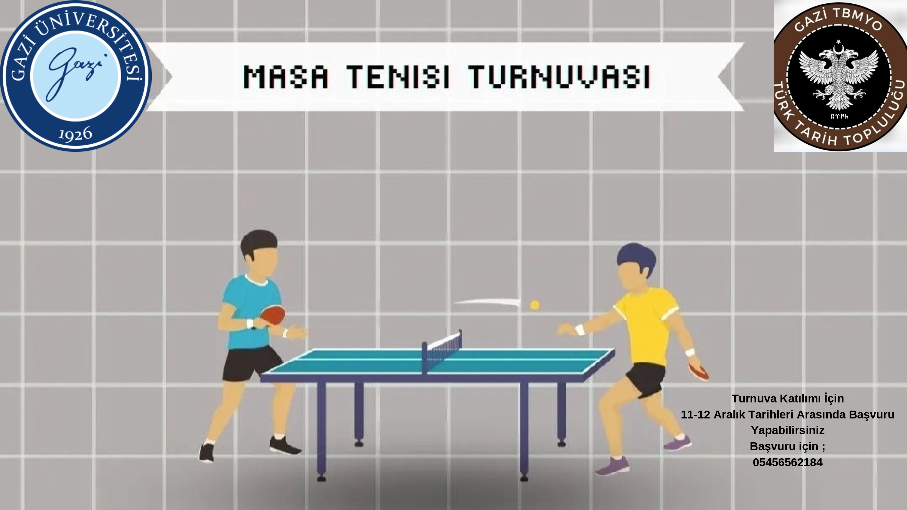 Masa Tenisi Turnuvası Başvuruları-1