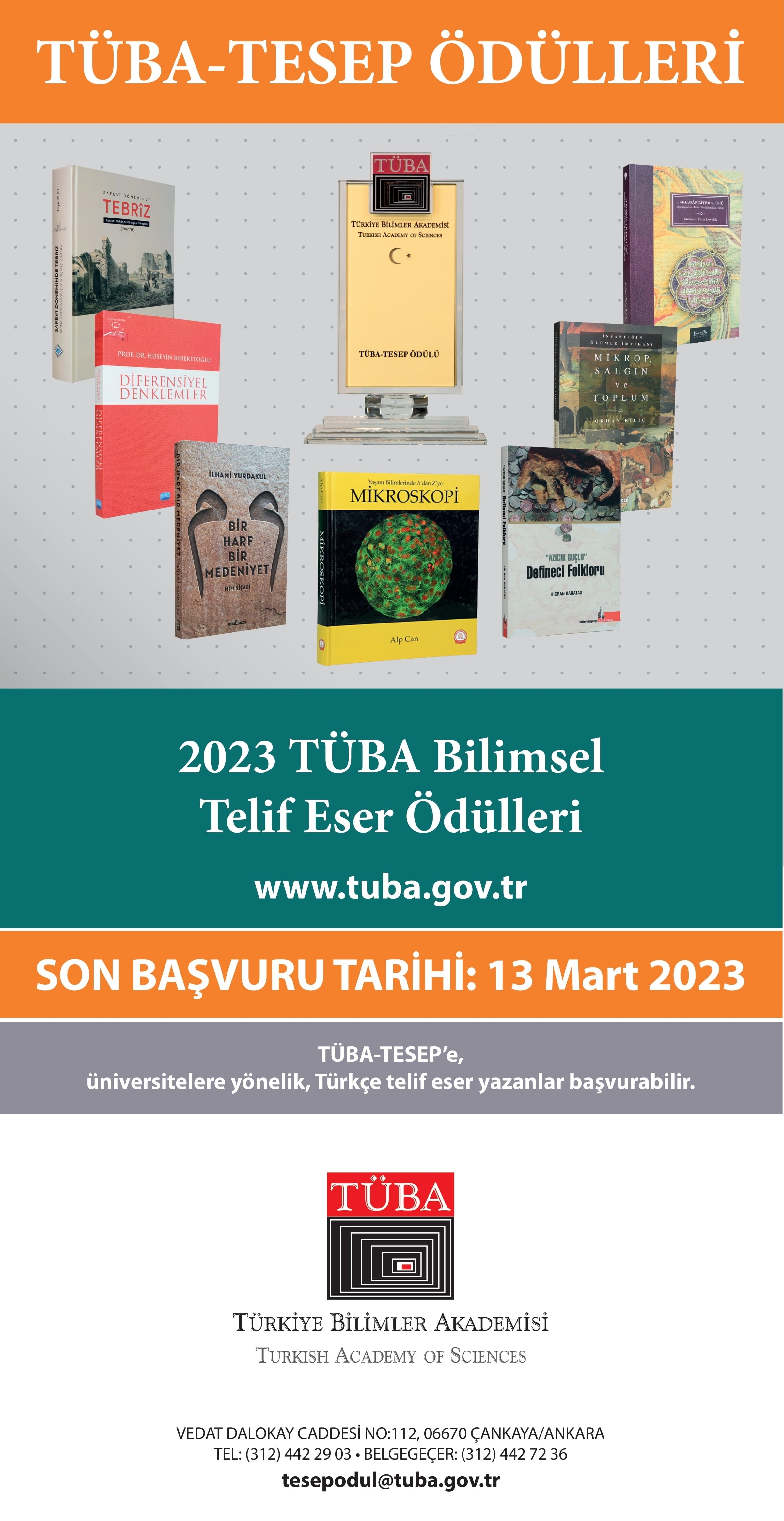 TÜBA-GEBİP ve TESEP Başvuruları-1