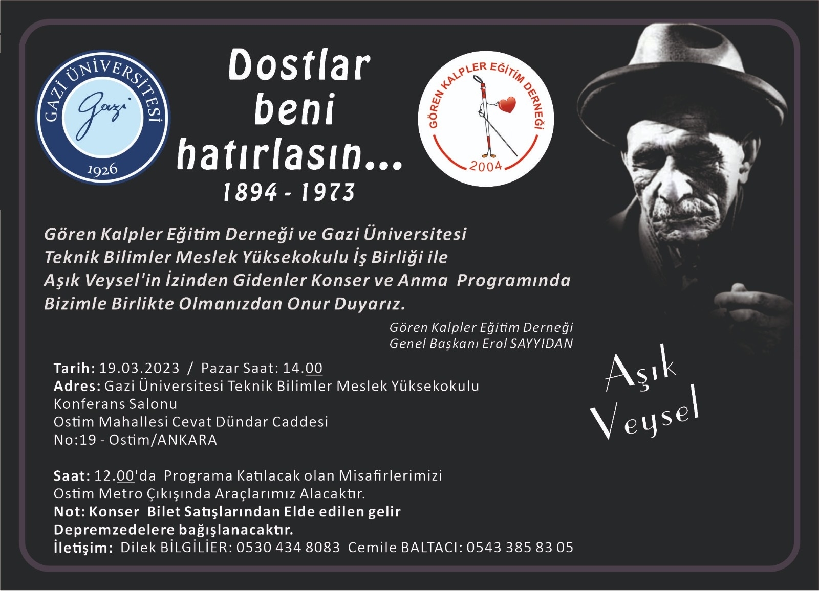 Aşık Veysel’in İzinden Gidenler Konser ve Anma Programı-1