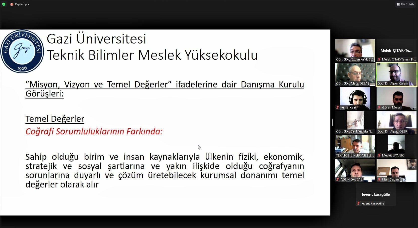 Yüksekokulumuz Danışma Kurulu Toplantısı-1