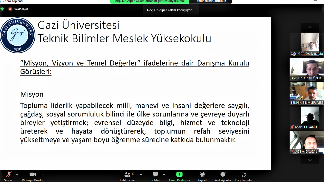 Yüksekokulumuz Danışma Kurulu Toplantısı-1