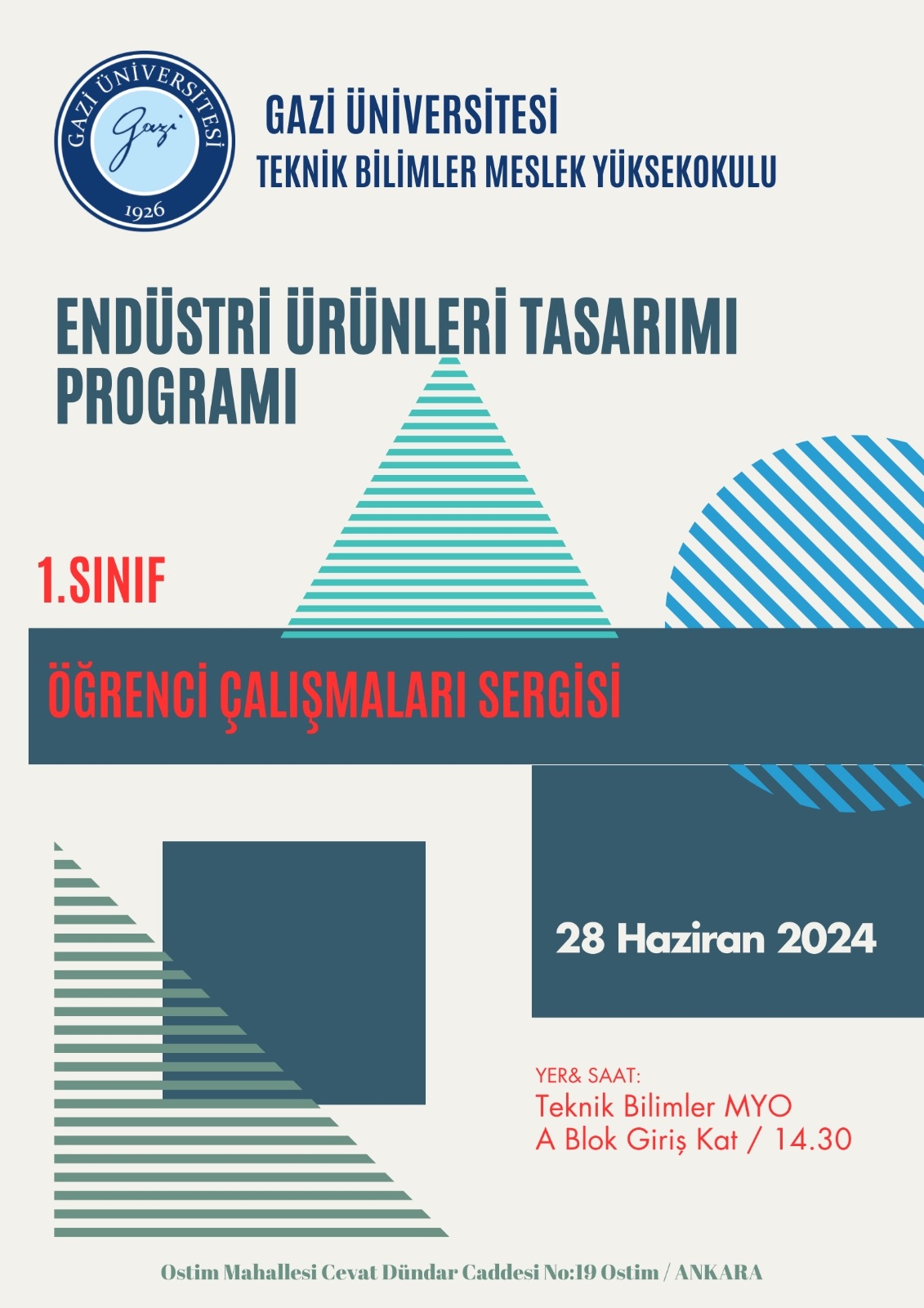 Endüstri Ürünleri Tasarımı Programı Öğrenci Çalışmaları Sergisi