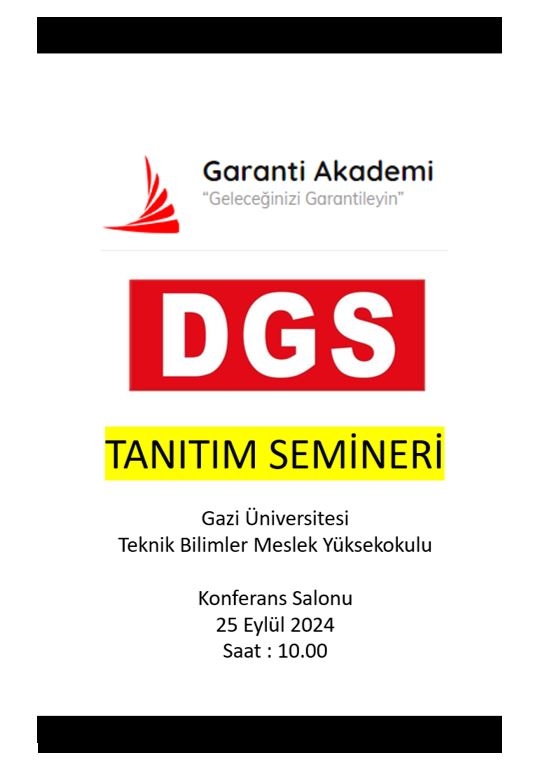 DGS Tanıtım Semineri