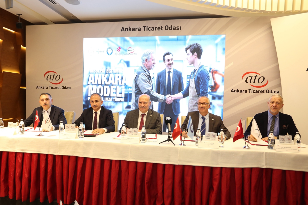 Üniversitemizin de Paydaşı Olduğu Mesleki Eğitimde Ankara Modeli İş Birliği Protokolü -1