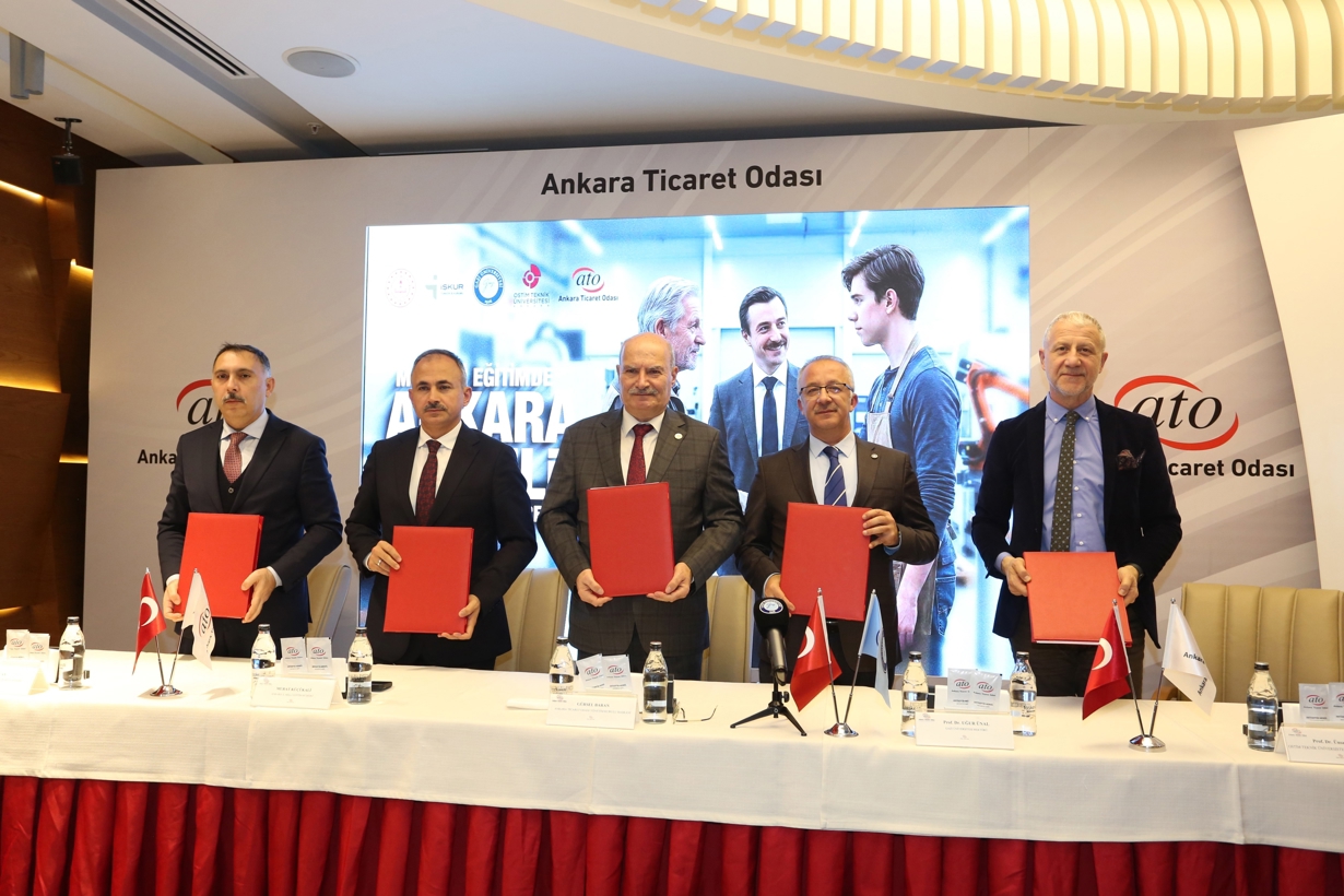 Üniversitemizin de Paydaşı Olduğu Mesleki Eğitimde Ankara Modeli İş Birliği Protokolü -1