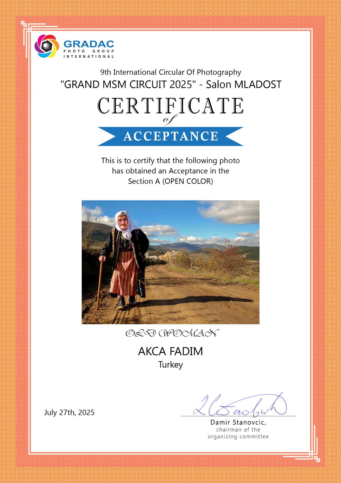 Uluslararası Fotoğraf Sanatçısı (AFIAP)-1