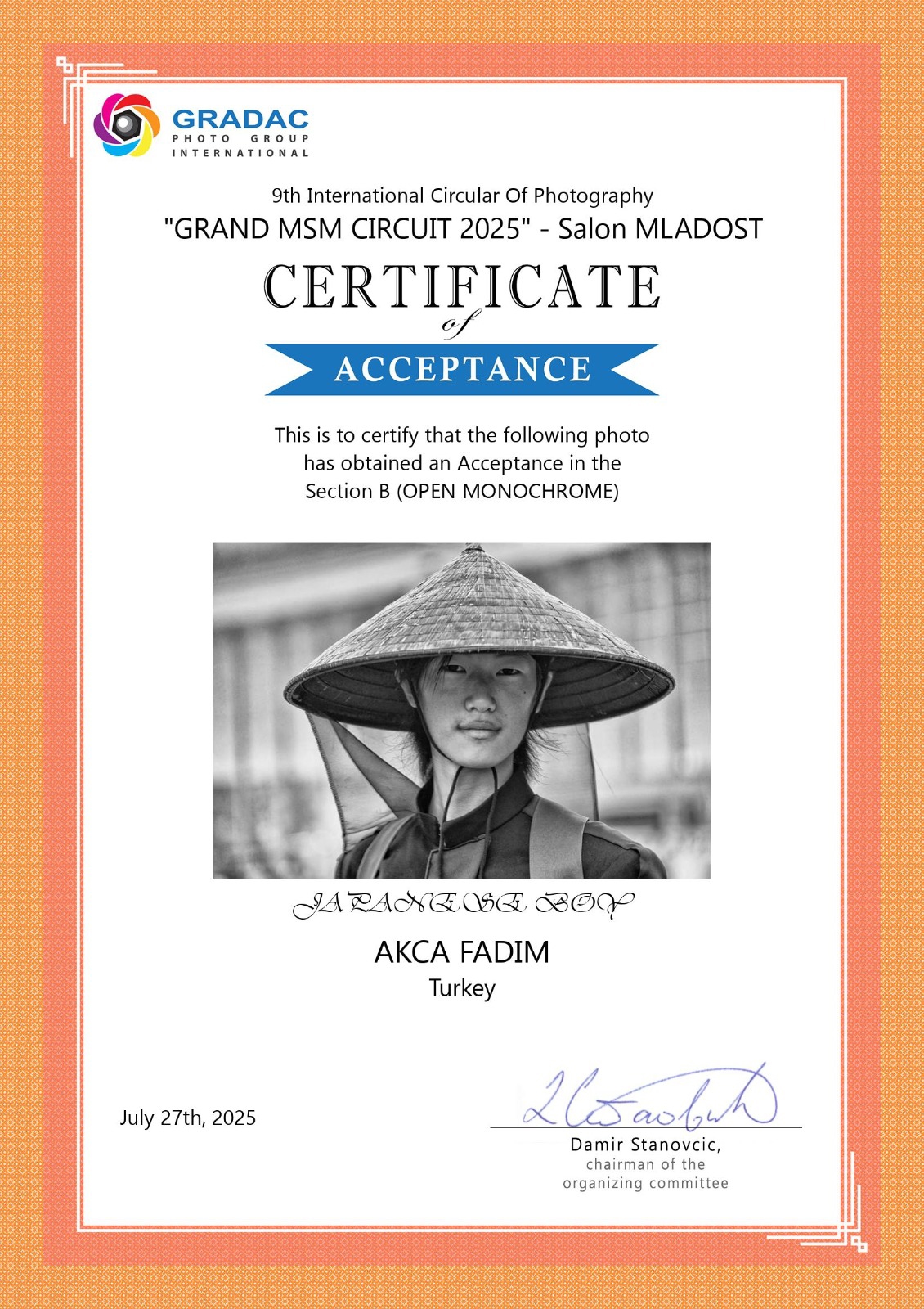 Uluslararası Fotoğraf Sanatçısı (AFIAP)-1