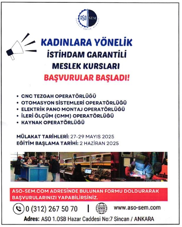Kadınlara Yönelik İstihdam Garantili Meslek Kursları Başvurular Başladı-1