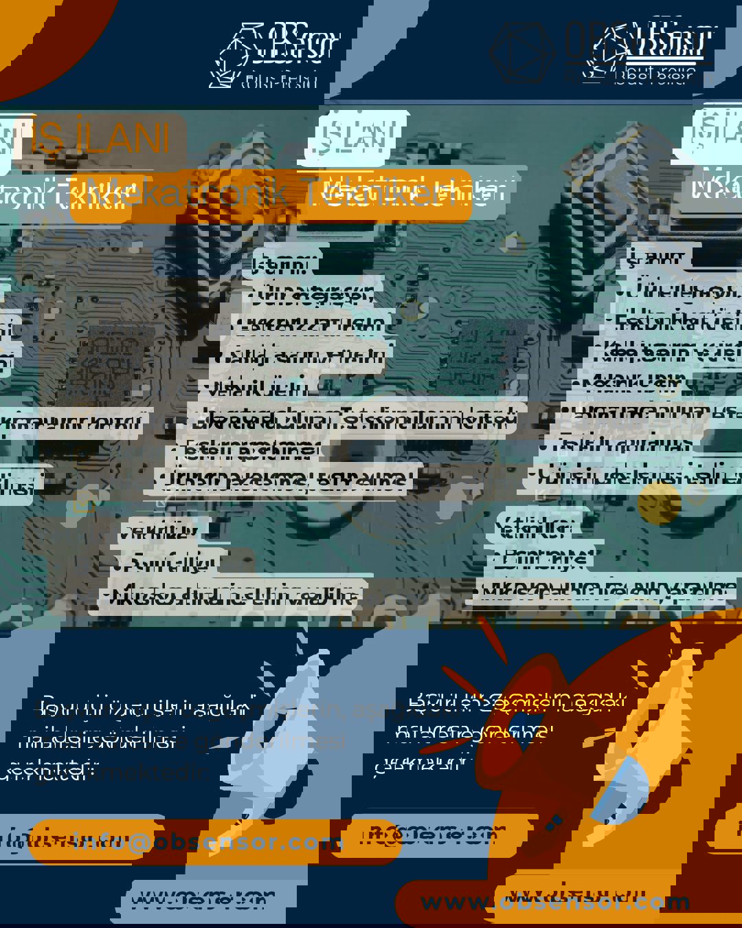 Mekatronik Tekniker İlanı-1