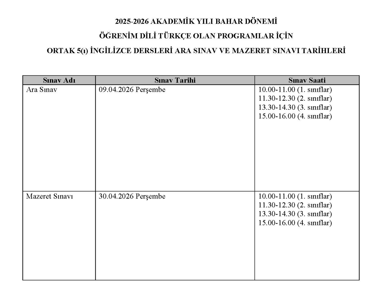 5(i) Ingilizce dersleri - Ara Sinav + Mazeret Sinavi Tarihleri-1