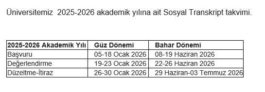 Sosyal Transkript-1