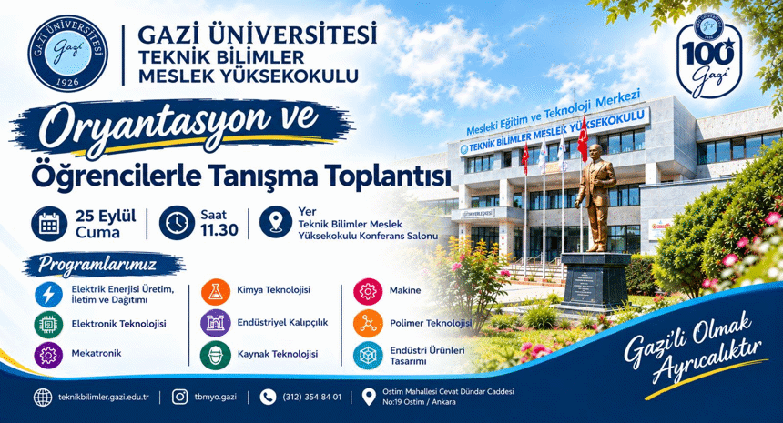 2026-2027 Eğitim-Öğretim Yılı Meslek Yüksekokulumuz Oryantasyon ve Öğrencilerle Tanışma Toplantısı