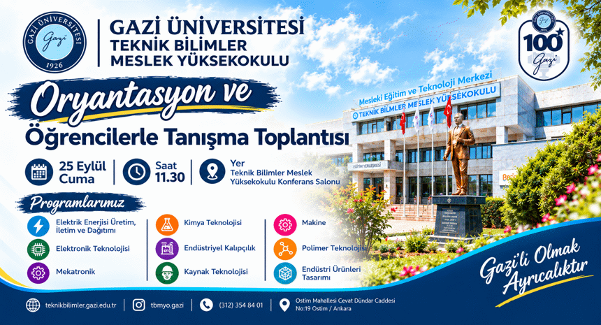 2026-2027 Eğitim-Öğretim Yılı Meslek Yüksekokulumuz Oryantasyon ve Öğrencilerle Tanışma Toplantısı