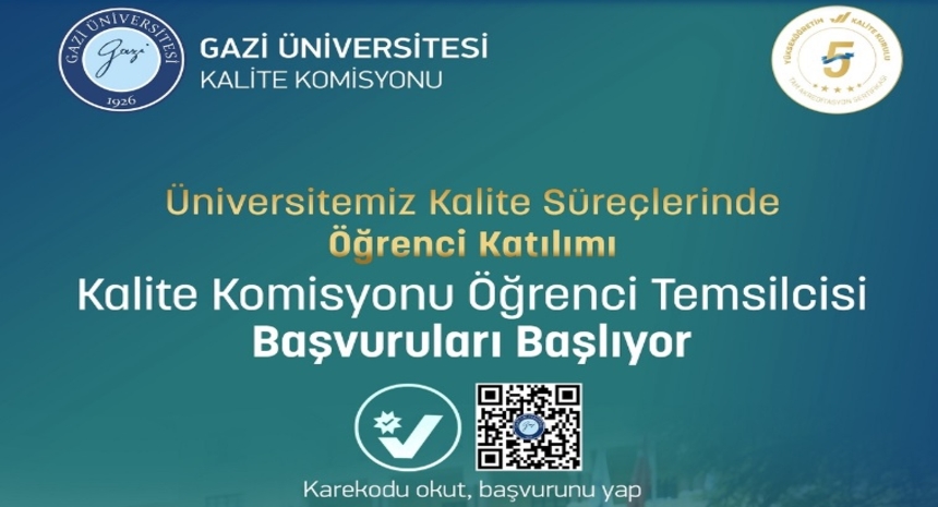 Kalite Komisyonu Öğrenci Temsilcisi Başvuruları Başlıyor