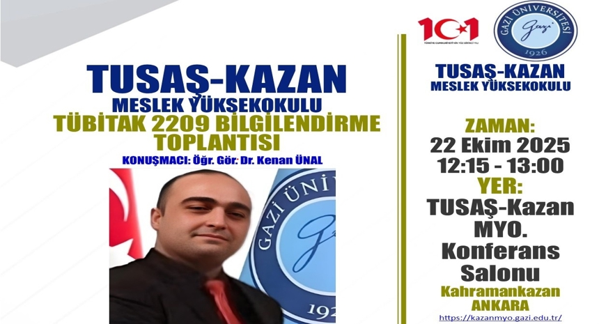 TÜBİTAK 2209 Proje Bilgilendirme Toplantısı