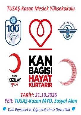 Yüksekokulumuzda Kızılay Kan Bağışı Etkinliği