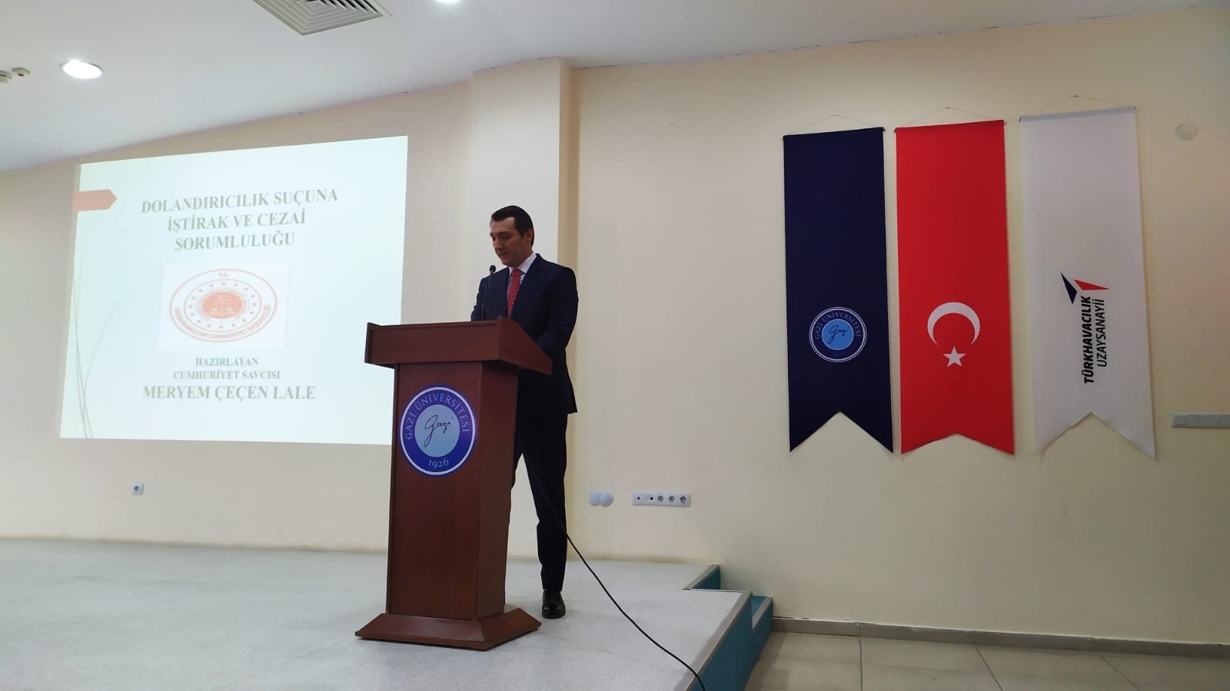 Meslek Yüksekokulumuzda “Dolandırıcılık Suçunun Parçası Olma” konulu bilgilendirme semineri düzenlendi.-1
