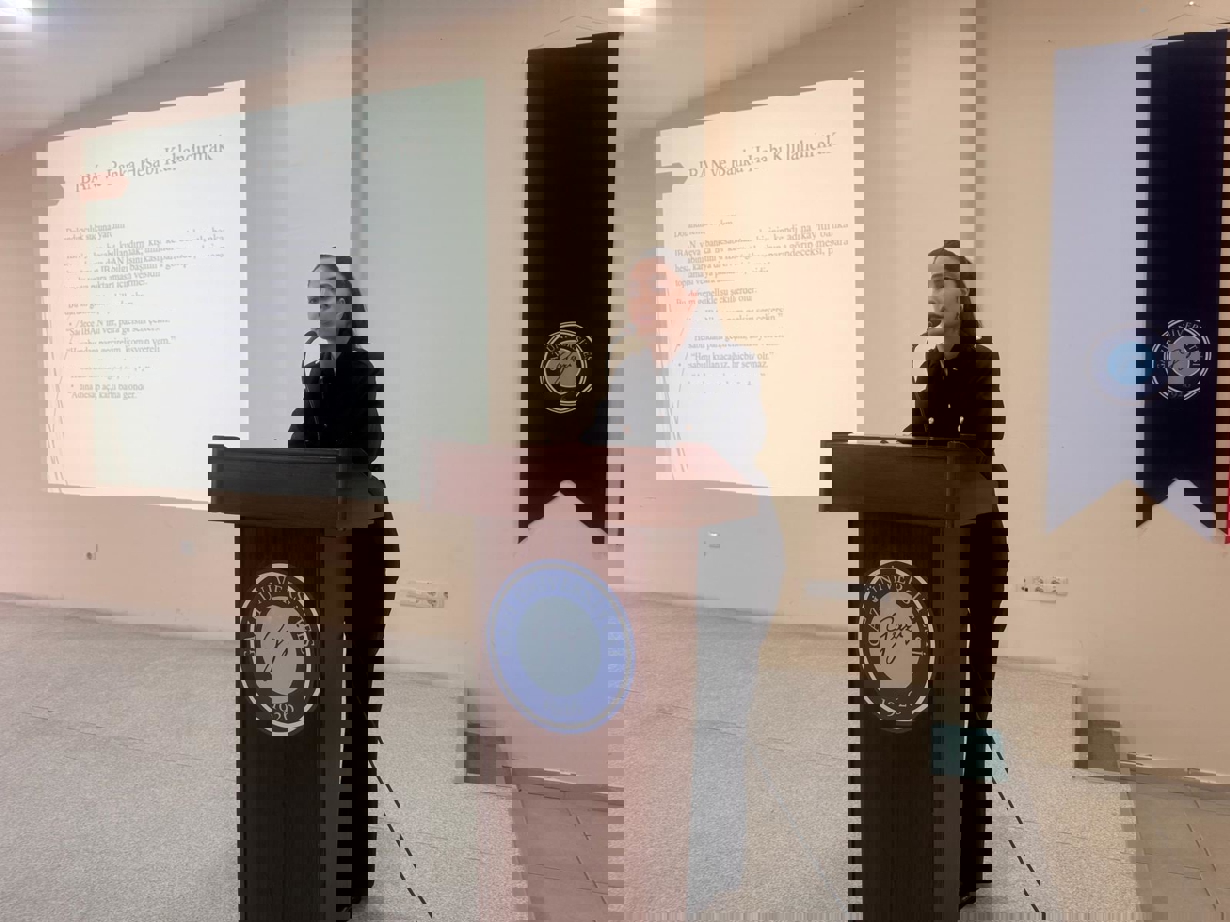 Meslek Yüksekokulumuzda “Dolandırıcılık Suçunun Parçası Olma” konulu bilgilendirme semineri düzenlendi.-1