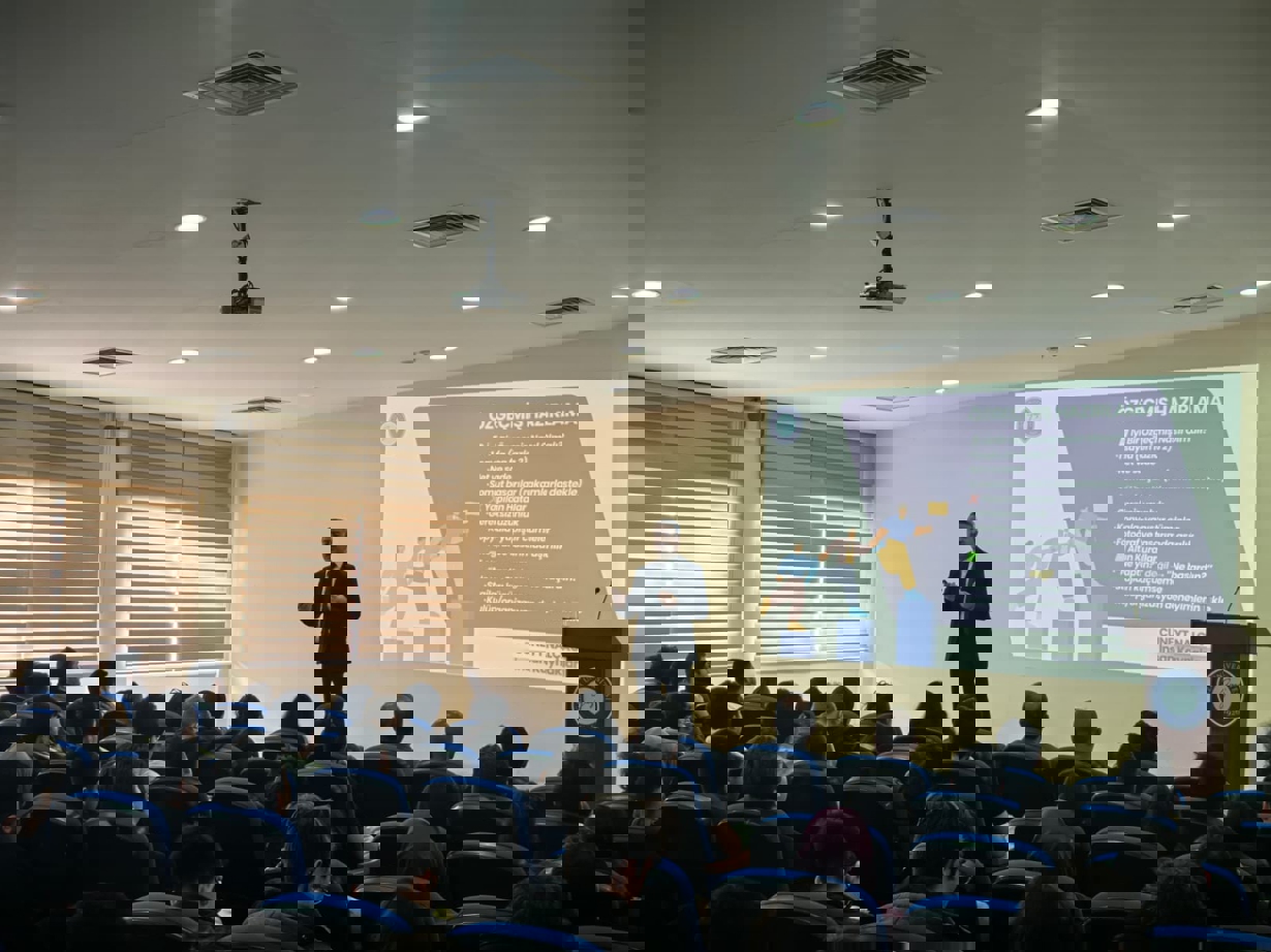 Gazi Üniversitesi TUSAŞ-Kazan Meslek Yüksekokulu'nda, "Geleceğini Şimdi Tasarla" konulu kariyer etkinliği düzenlendi. -1