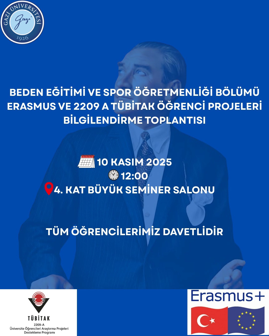 TÜBİTAK 2209-A Projesi Bilgilendirme Toplantısı (Beden Eğitimi ve Spor Öğretmenliği Bölümü)-1