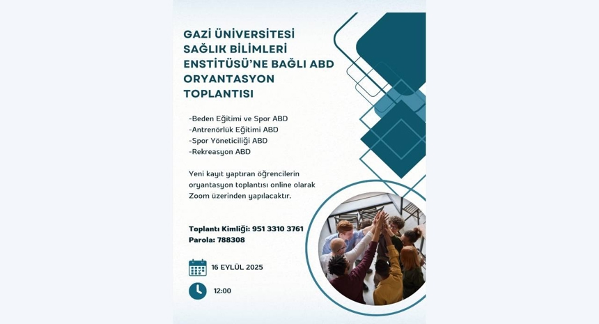 Sağlık Bilimleri Enstitüsüne Bağlı Tüm ABD (Spor Bilimleri) Oryantasyon Toplantısı