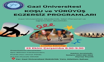 Koşu ve Yürüyüş Egzersiz Programları 