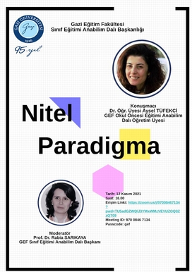 Nitel Paradigma İsimli Etkinlik Duyurusu